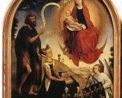 罗吉尔 凡 德 韦登 : Diptych of Jeanne of France-left